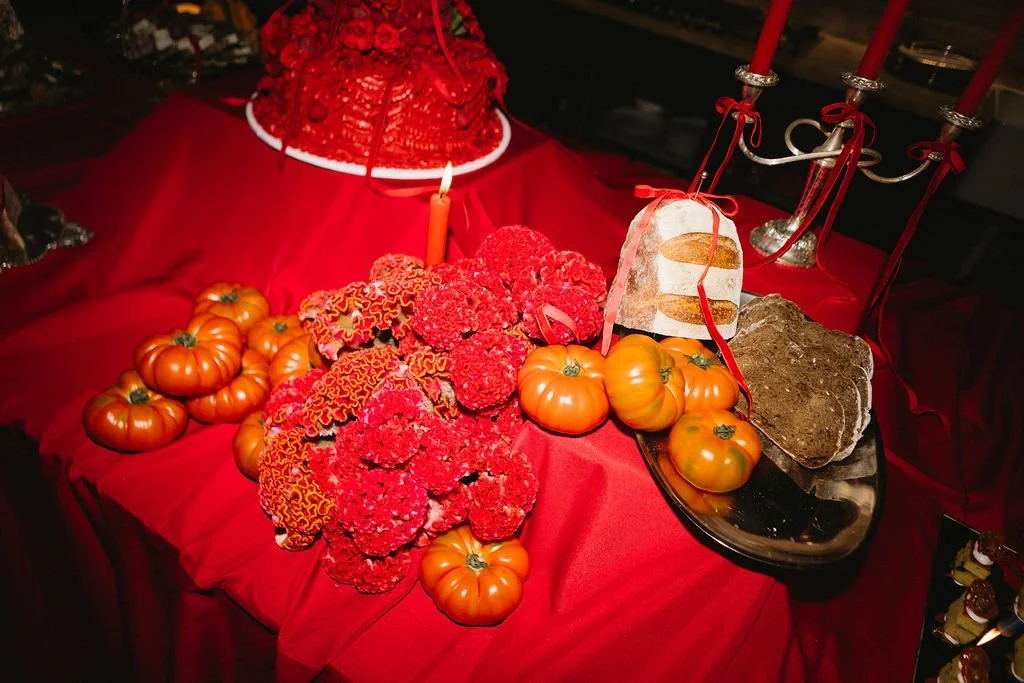Close up of floral display created by Isadia Florals for the Together Journal 10 Year Party styled by LVR Bridal Events