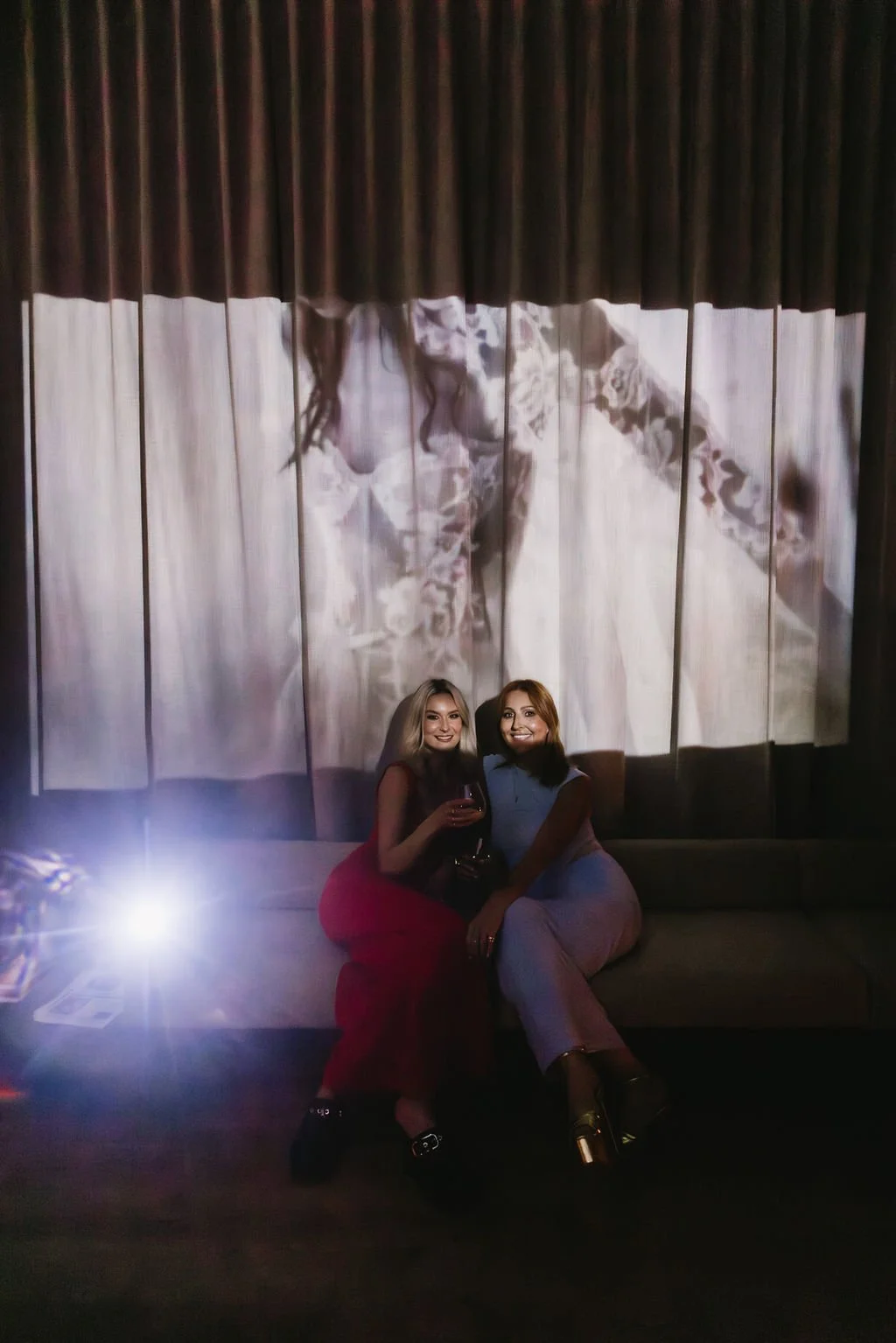 Projection display created by Greta Kenyon for the Together Journal 10 Year Party styled by LVR Bridal Events