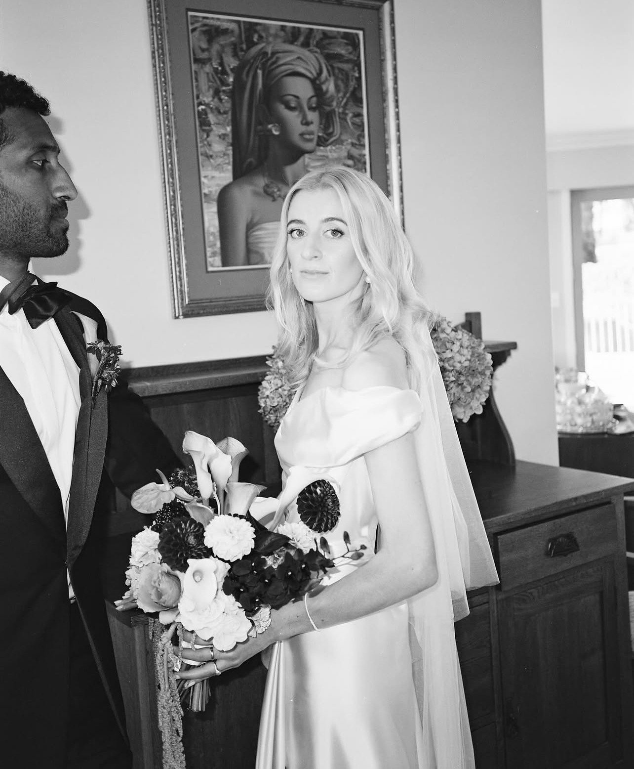 Angelic Kathryn in Vivienne Westwood and our Jordan Blusher Veil