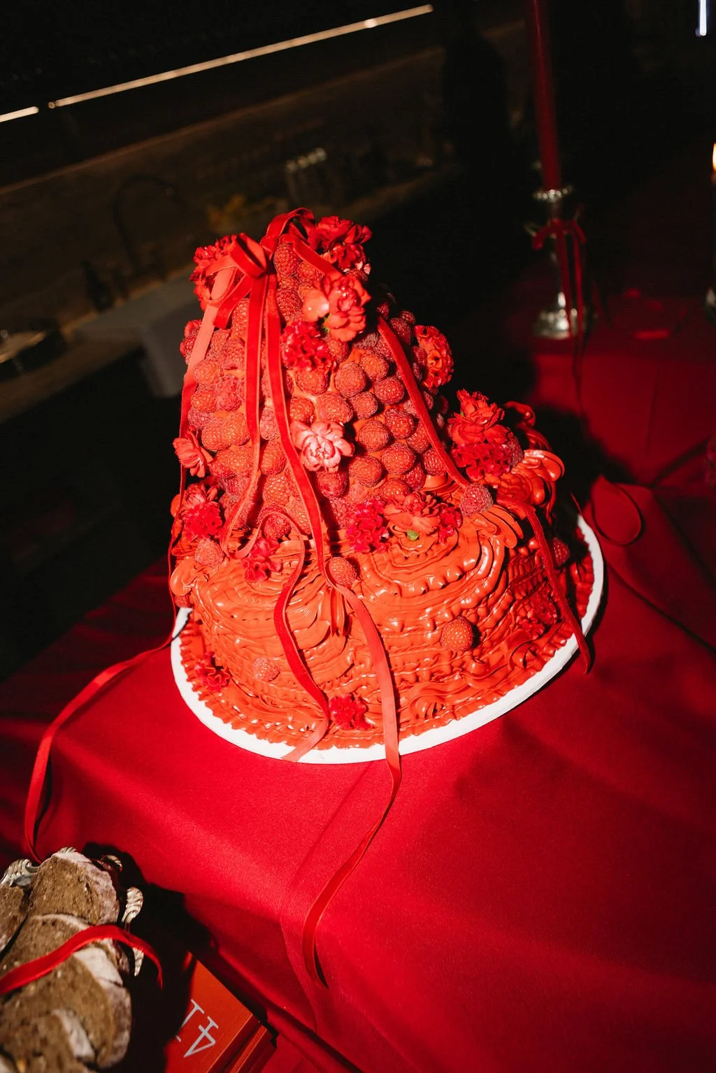 Close up of cake created by Ignatura Cakes for the Together Journal 10 Year Party styled by LVR Bridal Events