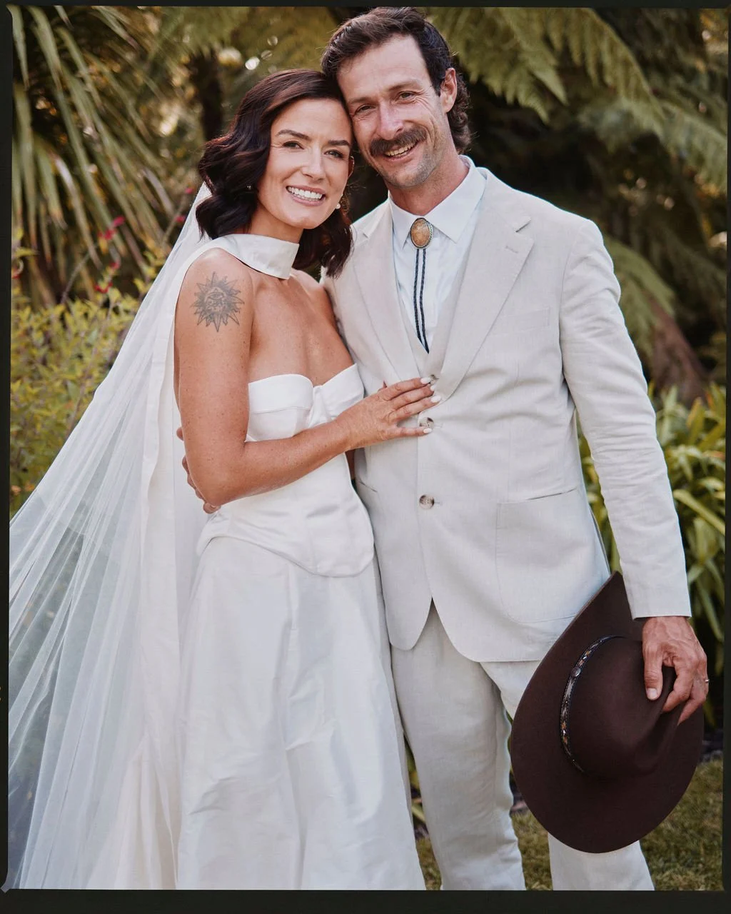 Aesha Scott wearing a custom LVR Bridal wedding dress in New Zealand