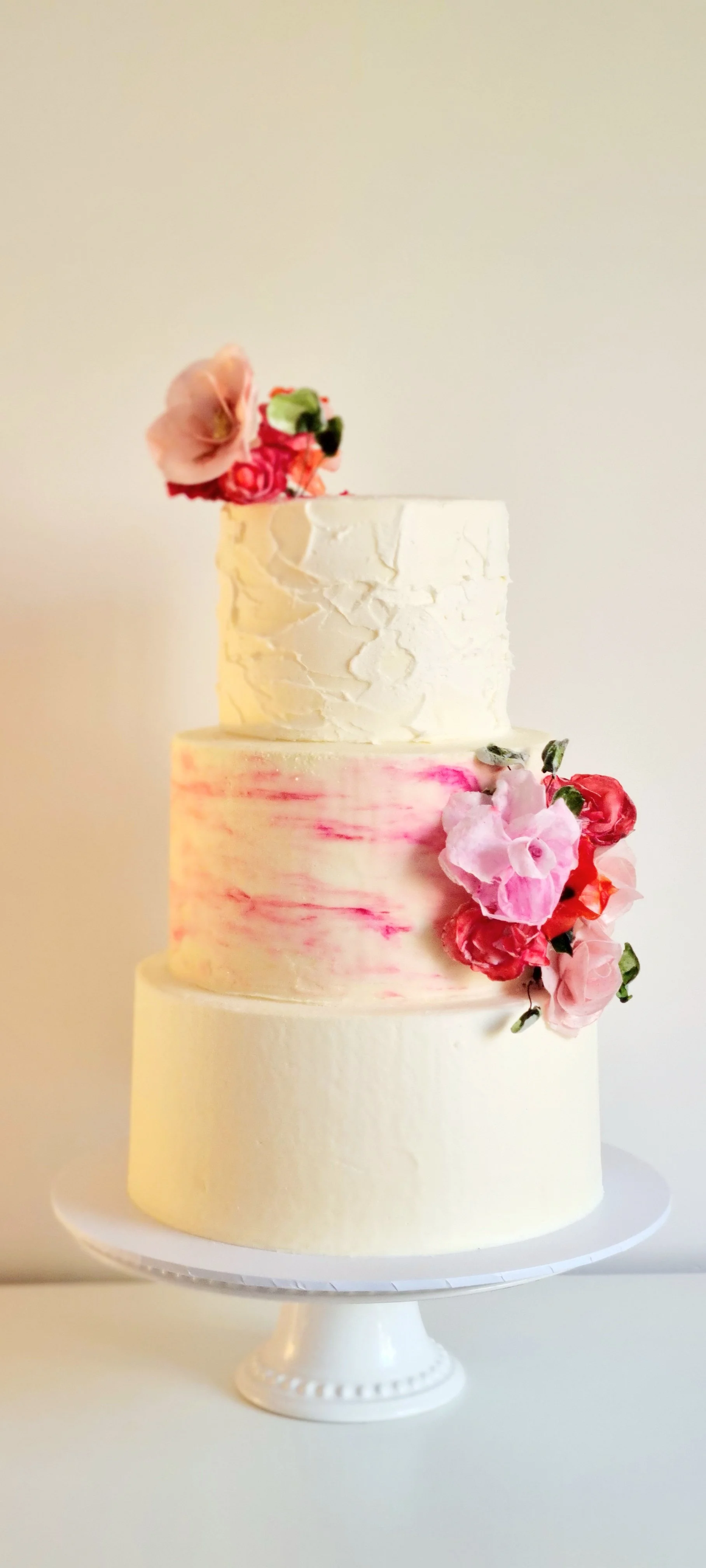 three tier buttercream cake