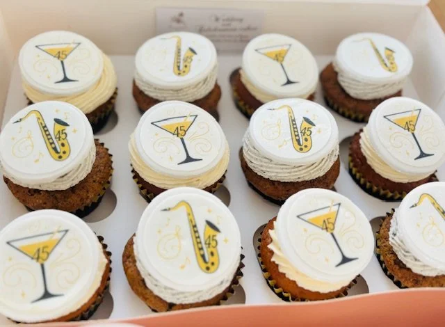 Selection of corporate brownies and baked treats