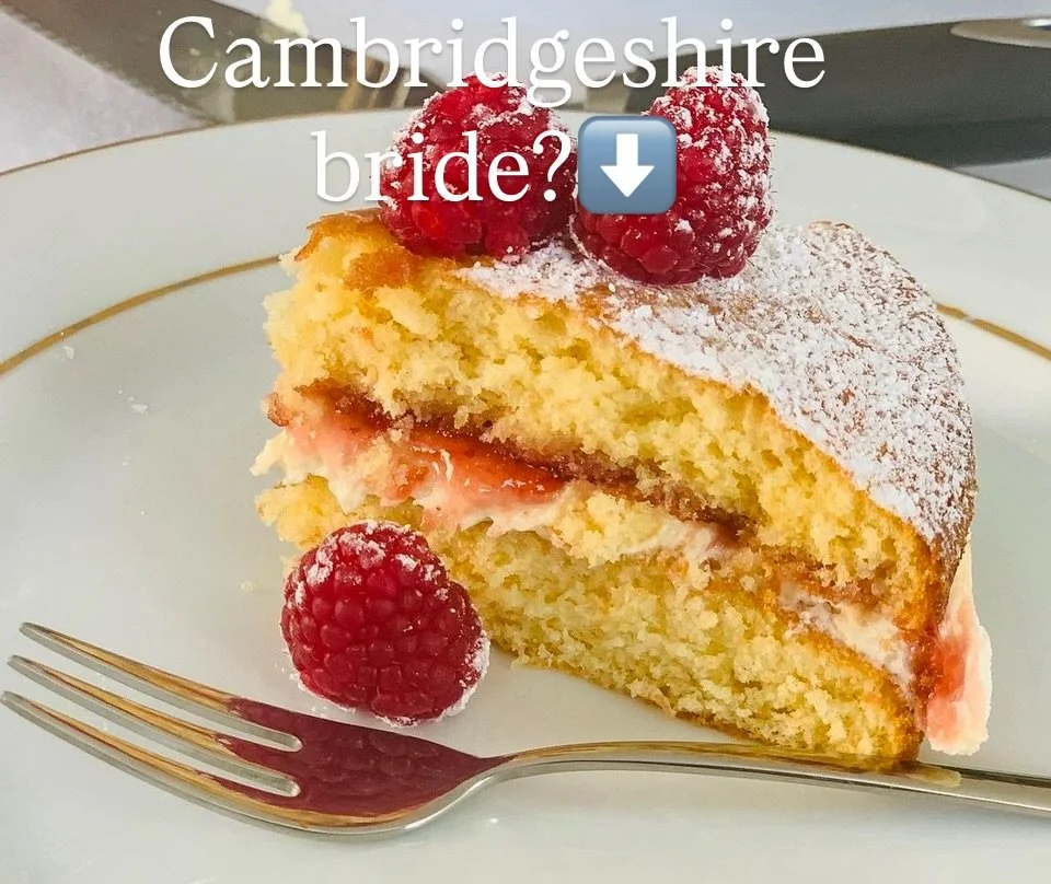 Newly engaged? 💍 Getting married in Cambridge and surrounding areas?
Start your wedding cake journey the delicious way 🍰

✨ Cake tasters available this Friday &amp; Saturday 
Collection from Trumpington.
📦 Postal option available (extra charges ap