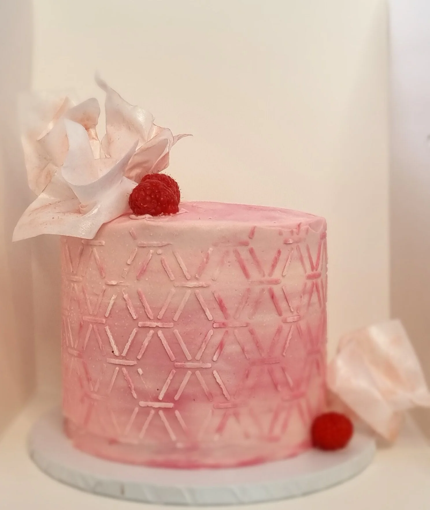 Pink Cake with Waffer Paper.jpg