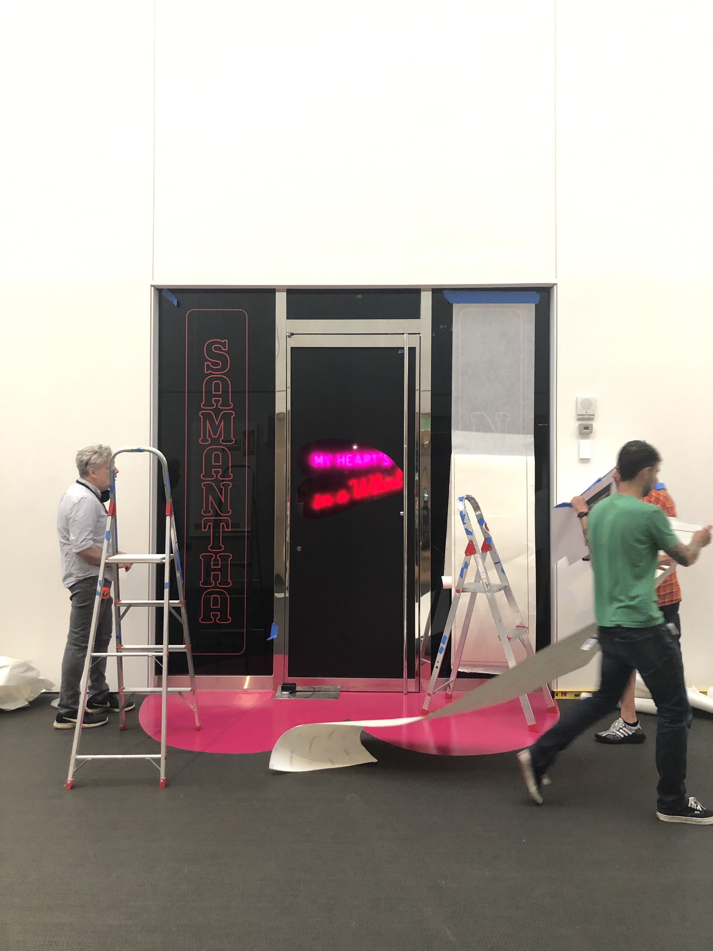 In progress installation shot