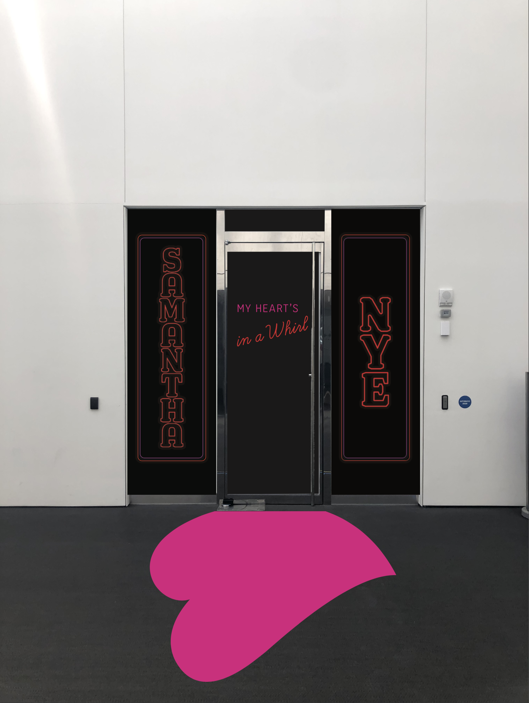 First iteration of entrance graphics