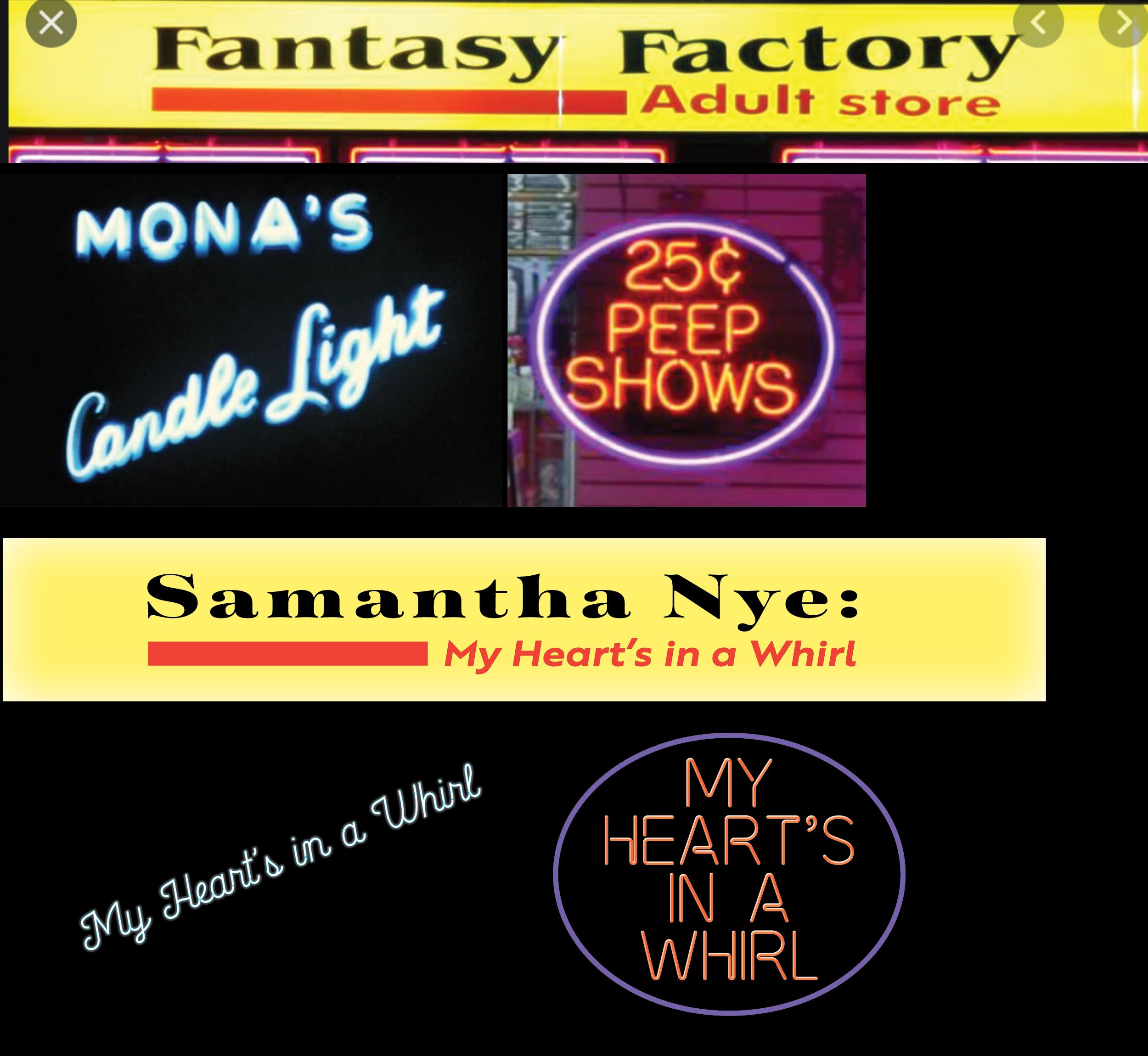 Iterations of a title design that reflected the artist's reference images