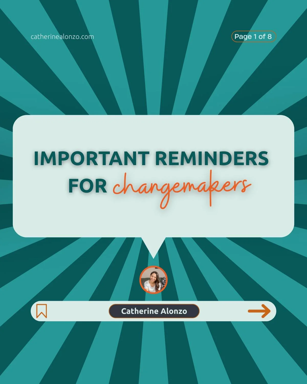 When you&rsquo;re burned out from trying to make a difference &mdash; 𝘸𝘩𝘪𝘤𝘩 𝘮𝘪𝘨𝘩𝘵 𝘧𝘦𝘦𝘭 𝘭𝘪𝘬𝘦 𝘢𝘭𝘸𝘢𝘺𝘴 𝘳𝘪𝘨𝘩𝘵 𝘯𝘰𝘸 &mdash; here are some reminders to keep going.

(Share it, save it, tattoo it on your face.)

#changemakers #