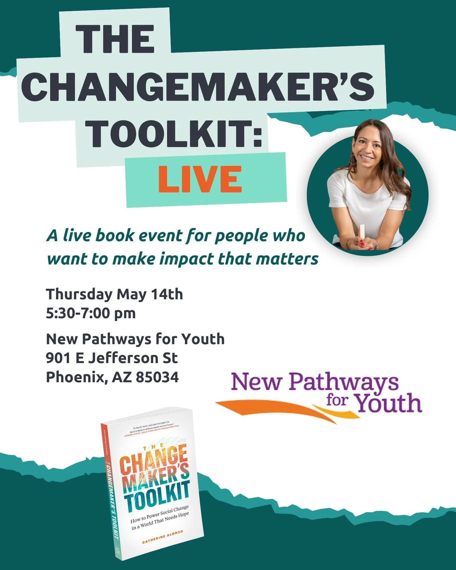 If you&rsquo;re a burned out or overwhelmed changemaker, this is for you.

The Changemaker&rsquo;s Toolkit Live is an interactive event designed to help you move from ideas to action.

We&rsquo;ll spend the evening in conversation, work through a few