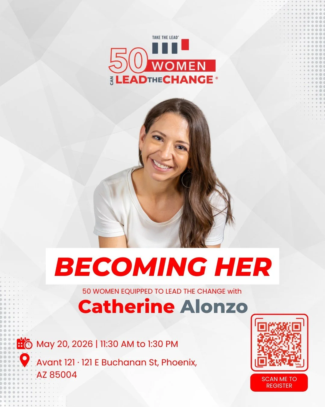 If you&rsquo;re a woman who wants to make an impact in the world, you will want to be in this room. 

On May 20, I&rsquo;ll be joining 50 Women Equipped to Lead the Change, an initiative of @takeleadwomen for an intimate, in-person luncheon here in P