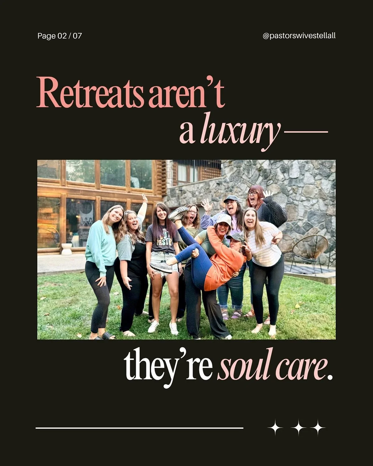 Hey pastors&rsquo; wives near Ohio and West Virginia (or anyone willing to travel there), this one&rsquo;s for you&hellip;

You pour out all year long&hellip; but when&rsquo;s the last time you let yourself be poured into?

Retreats aren&rsquo;t a lu