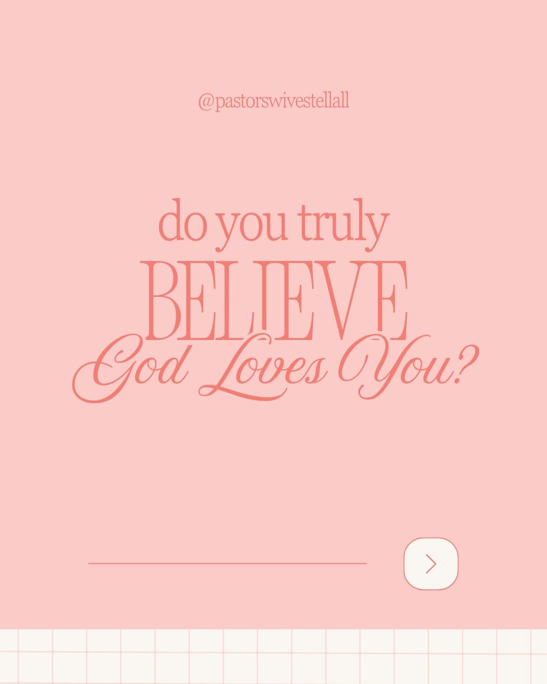 Love month = thoughts about love from your pastor wifey friends. 😉

Do you truly believe God loves you?

Not the version of you that has it all together
but the weary, imperfect, still-figuring-it-out you.

Ministry can slowly train us
to teach God&
