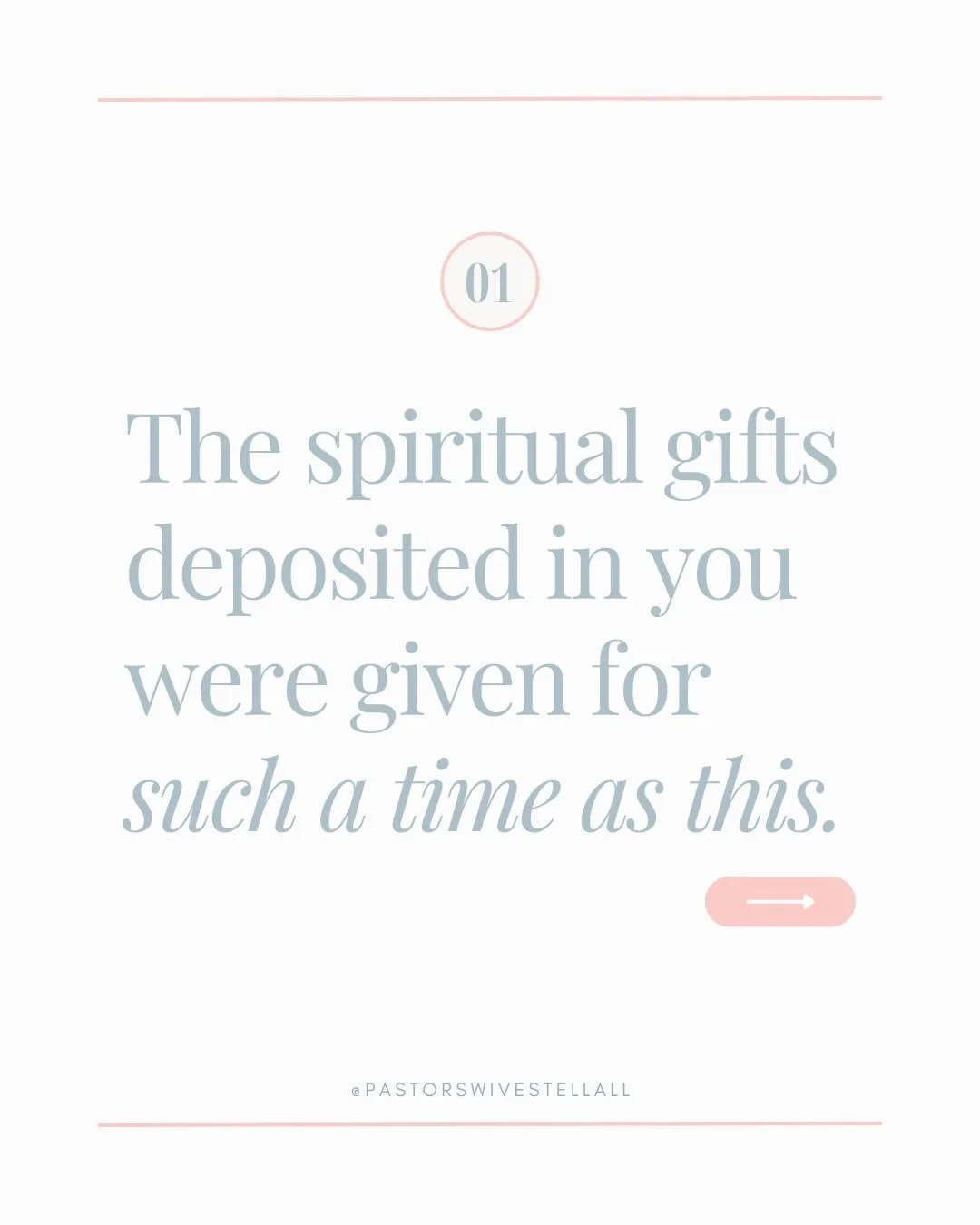 Don&rsquo;t hoard your spiritual gifts. Use them&hellip; because the body needs them! ❤️

Love,
Your pastor wifey friends 

#spiritualgifts #christiancommunity #churchcommunity #thebodyofchrist #churchy