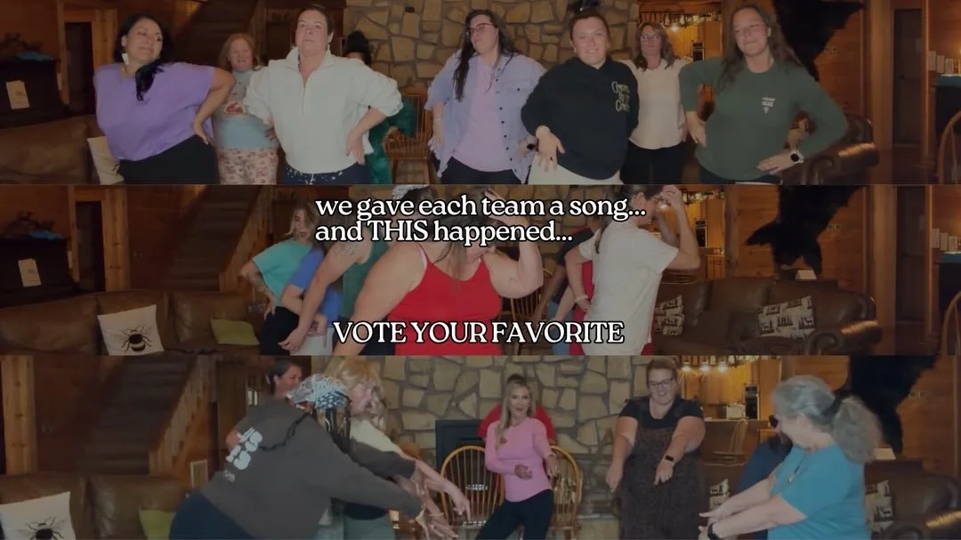 We gave each team a song&hellip; and THIS happened 😂
VOTE YOUR FAVORITE 👇

For the caption below the post:
Our retreat small groups understood the assignment 😂

Each team pulled a random 80s&ndash;early 90s song out of a hat and had to create a da
