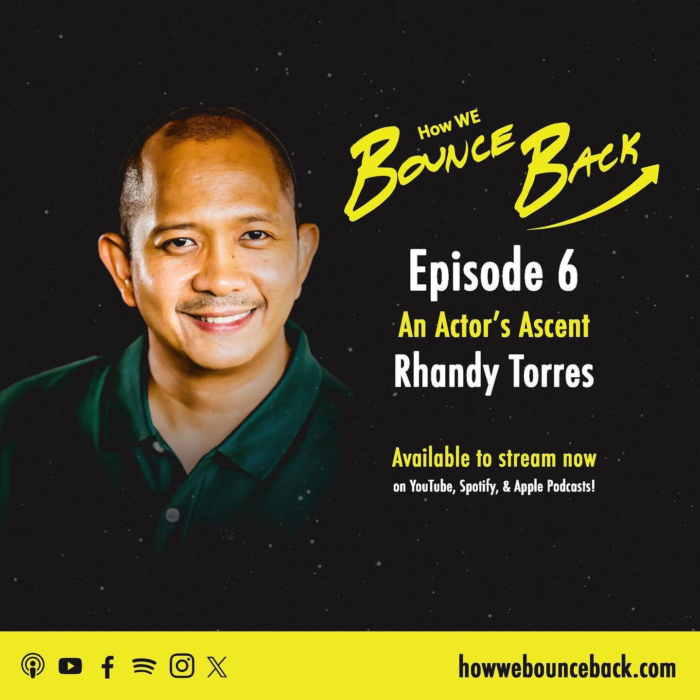 Rhandy Torres, a decorated actor in film &amp; TV, provides insight into his work with The Cleaning Lady on FOX, Master Chief: Part 1, his first feature film in the Philippines, and more!

The mid-season finale, episode 6 is available now on Spotify,