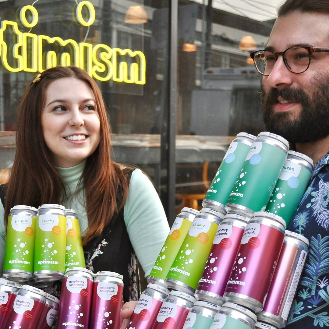 ✨Walk into 2023 with Optimism 🍺

Cases of beer are 10% off. Come in and grab cans to go or order online for pick-up! 

Mix-n-match 4pks or cases, in person only! ✨