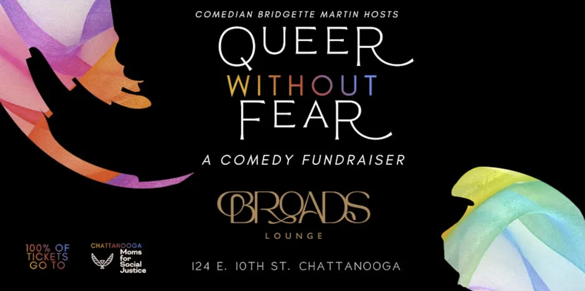 Queer Without Fear Comedy Fundraiser at Broads Lounge