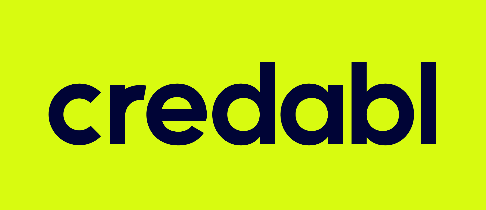 The word "credibility" in large, dark blue letters on a light purple background.