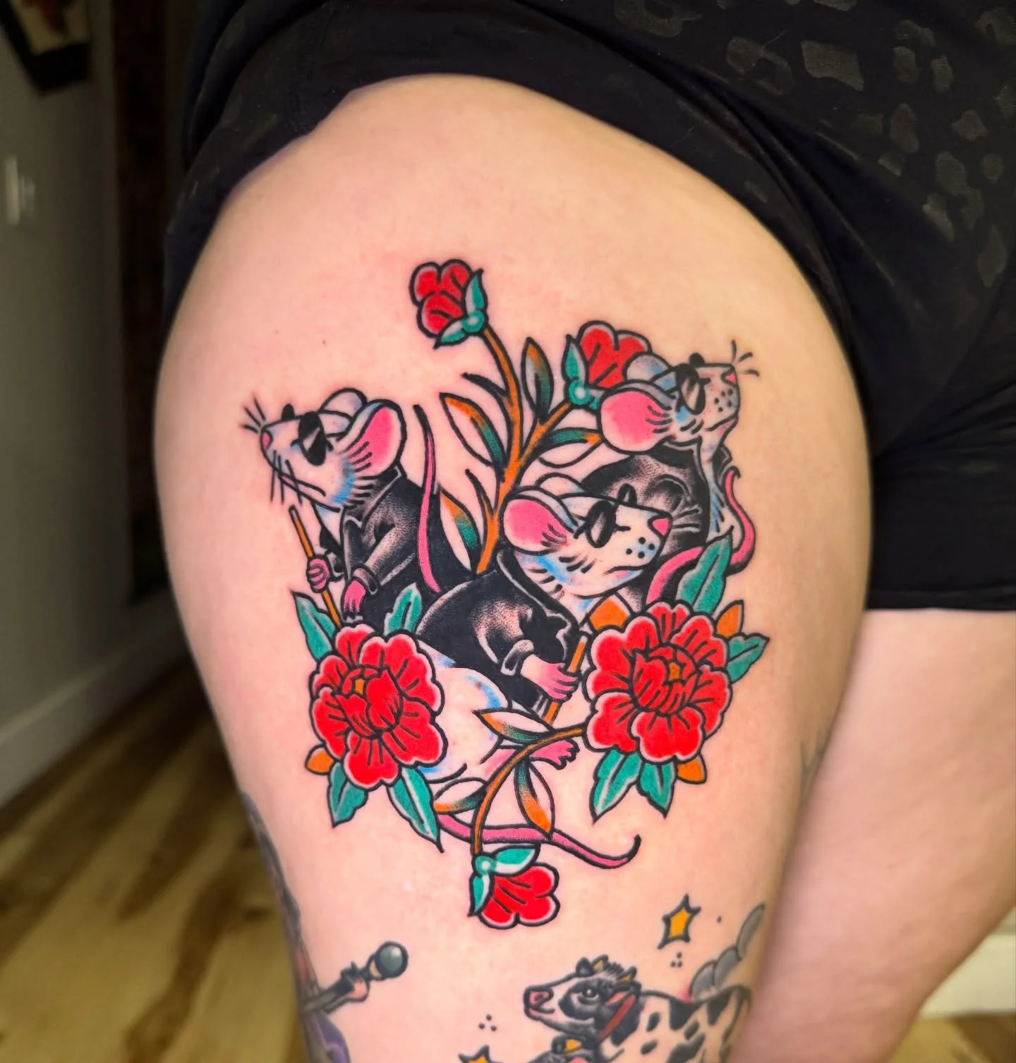 Little take on three blind mice to go with @melimoo109 bedtime stories tats