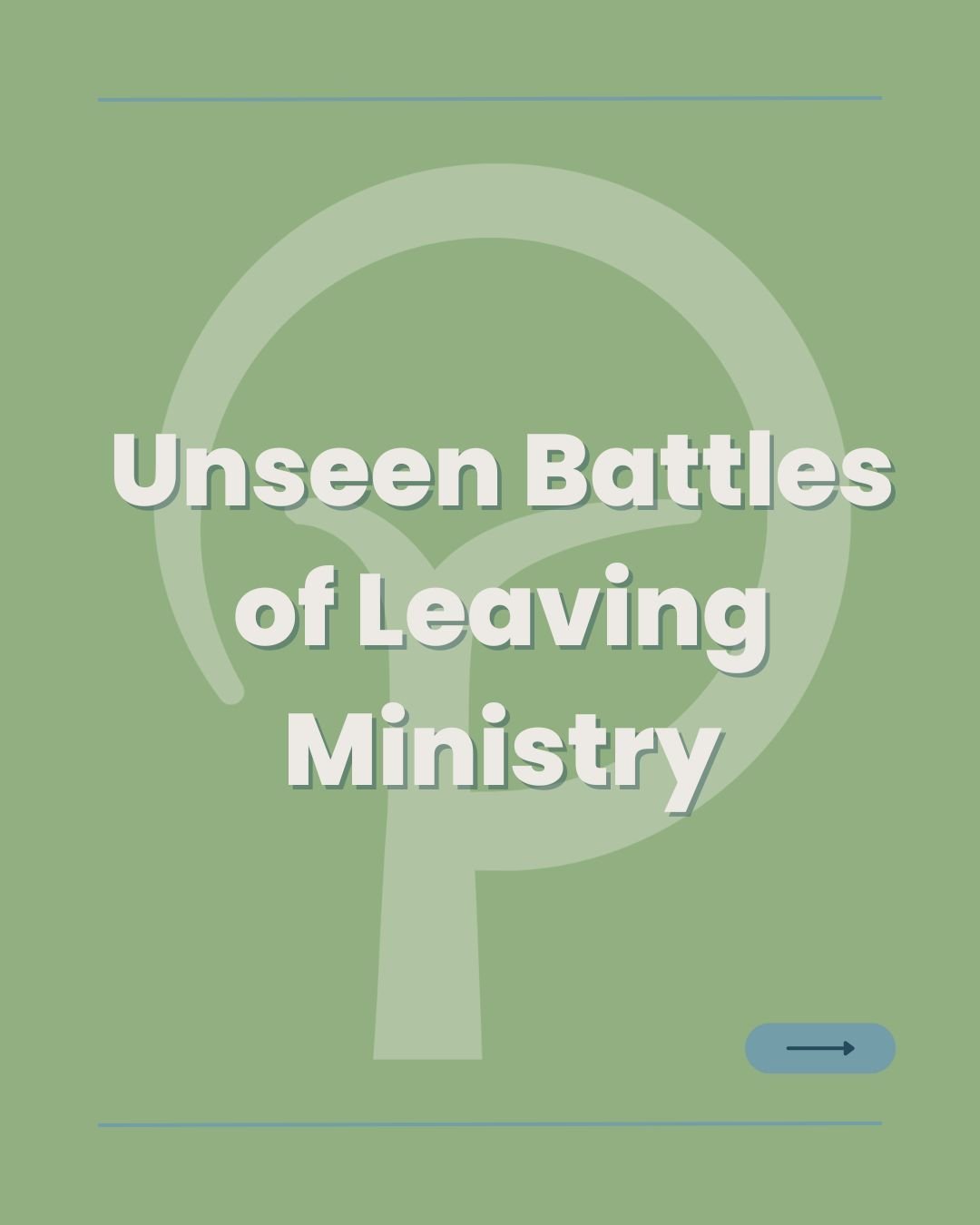 Behind the scenes and public eye, the pastor leaving ministry often has a chaotic inner-man - filled with anxiety and questions about the future.

Can you relate? 

#lifeafterministry #ministrytransition #pastoralcare