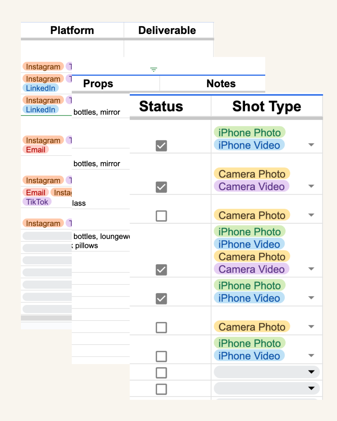 Shot List Template