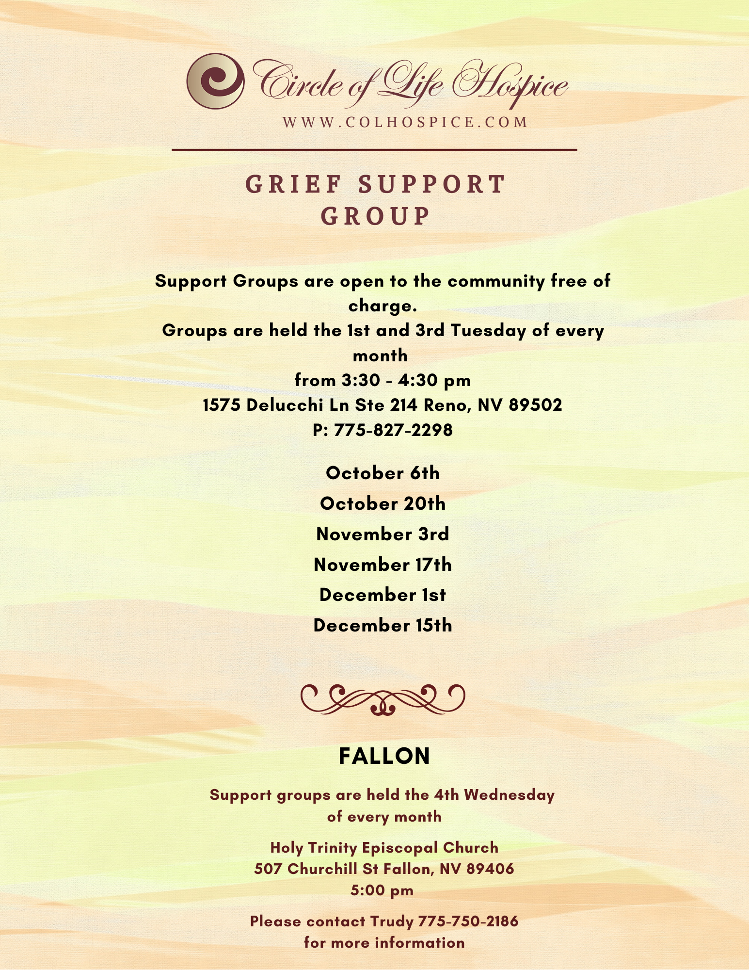 4th Quarter Support Groups