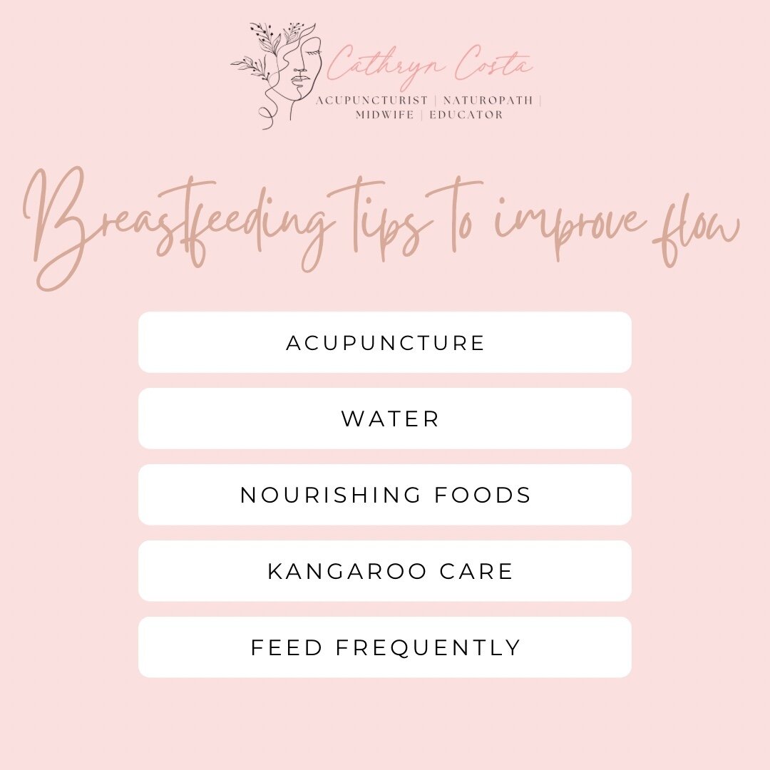 5 Breast Feeding tips to improve flow ✨

1. 𝗔𝗰𝘂𝗽𝘂𝗻𝗰𝘁𝘂𝗿𝗲 to build and nourish Qi and Blood whilst moving blockages 

2. 𝗪𝗮𝘁𝗲𝗿 and plenty of it. At least 2-3 litres a day 💧

3. 𝗡𝗼𝘂𝗿𝗶𝘀𝗵𝗶𝗻𝗴 𝗙𝗼𝗼𝗱𝘀 dark leafy greens, beetroo