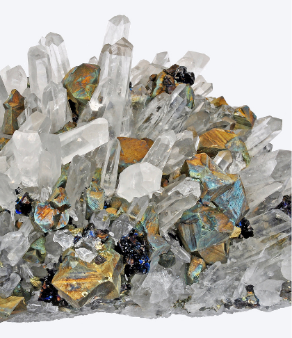 Chalcopyrite &amp; Quartz