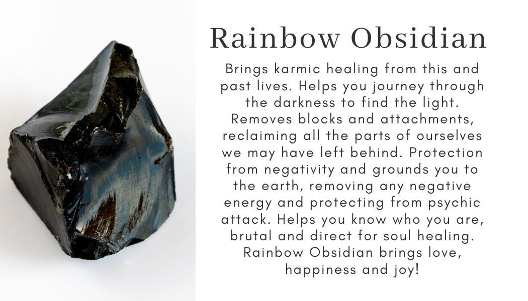 rainbow obsidian black Find Your Center Seattle