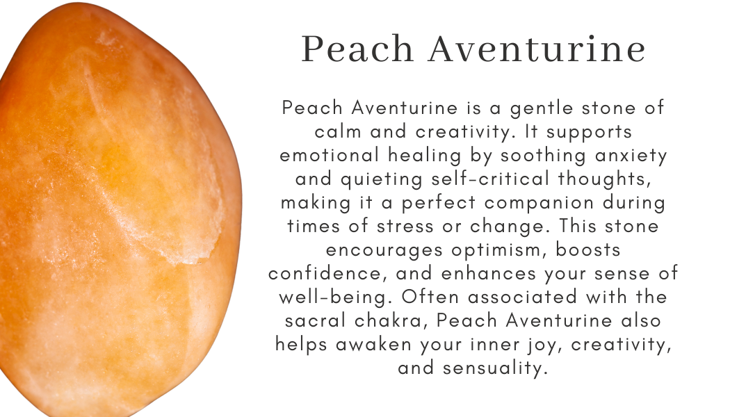 peach aventurine Find Your Center Seattle