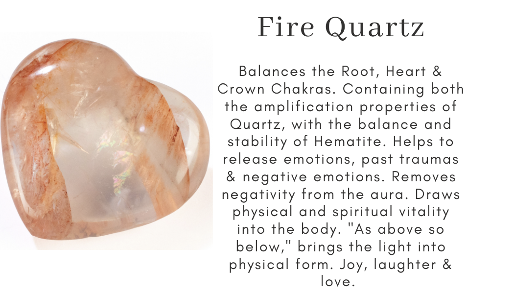 Root Heart Crown Chakra amplification balance quartz hematite release emotions vitality light joy laughter love