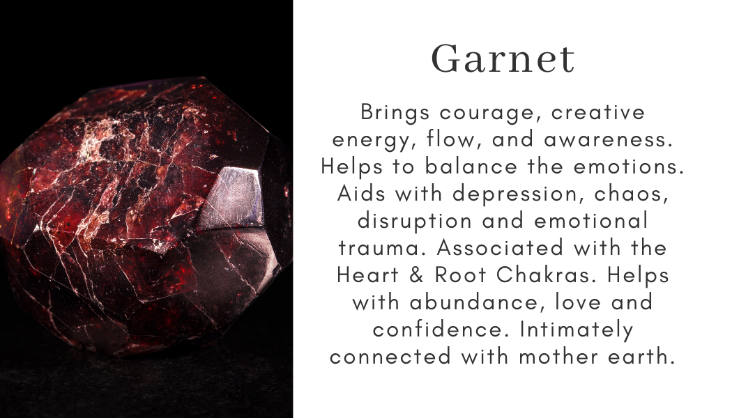 Garnet red crystal Find Your Center Seattle