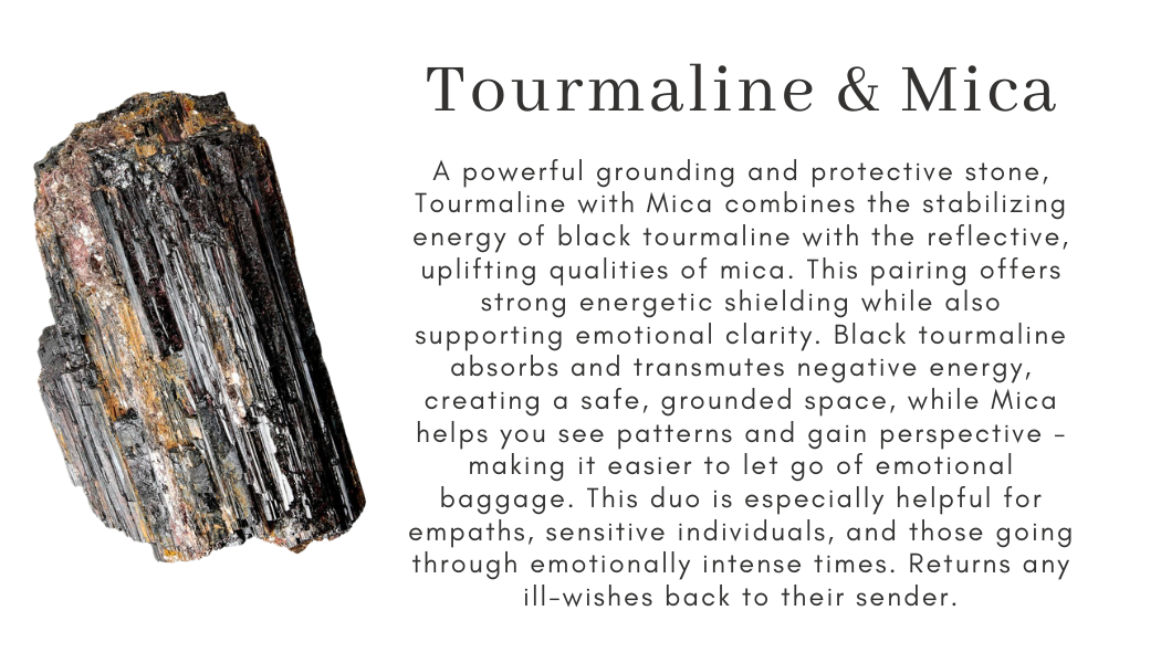 black tourmaline mica crystal Find Your Center Seattle