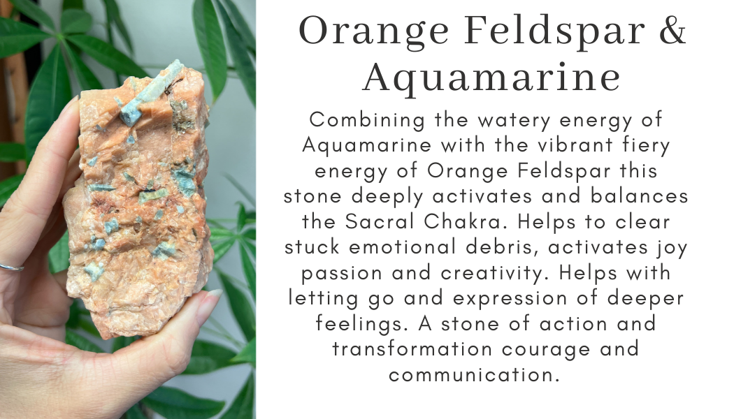 orange feldspar aqua Find Your Center Seattle