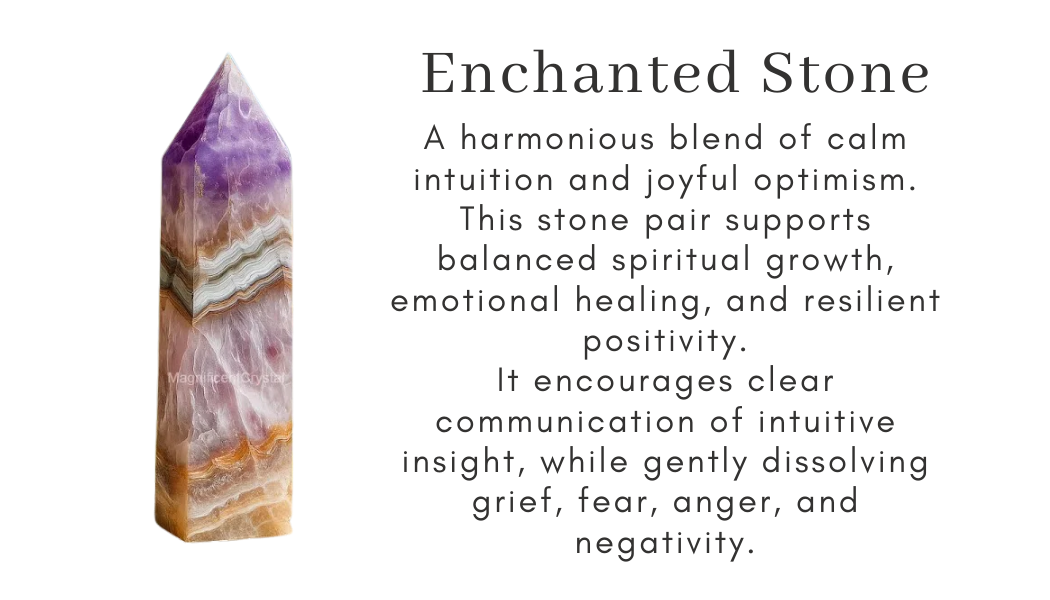 enchanted stone fear calm intuition spiritual growth emotional healing resilience positivity communication of intuitive insight grief anger clear negativity