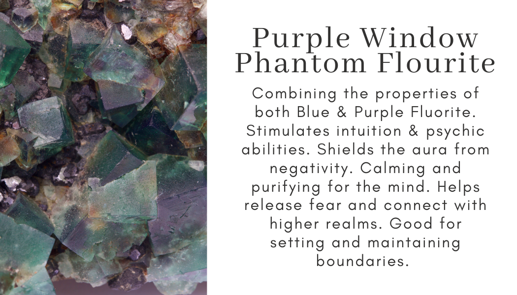 purple blue window fluorite phantom Find Your Center Seattle