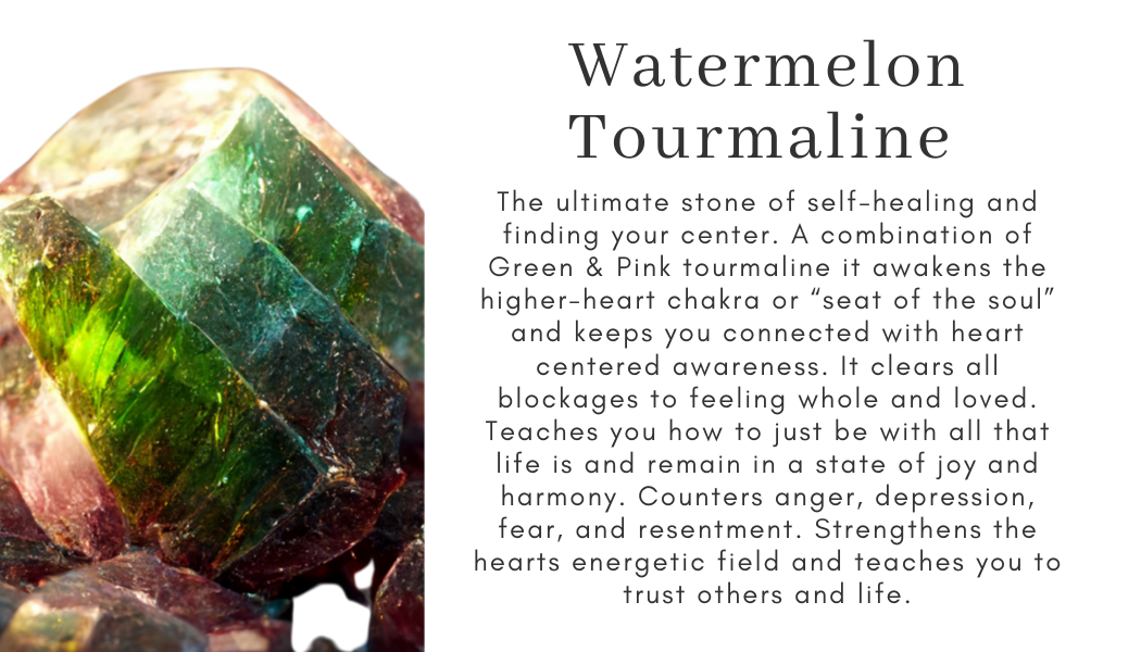 watermelon tourmaline green red pink crystal Find Your Center Seattle