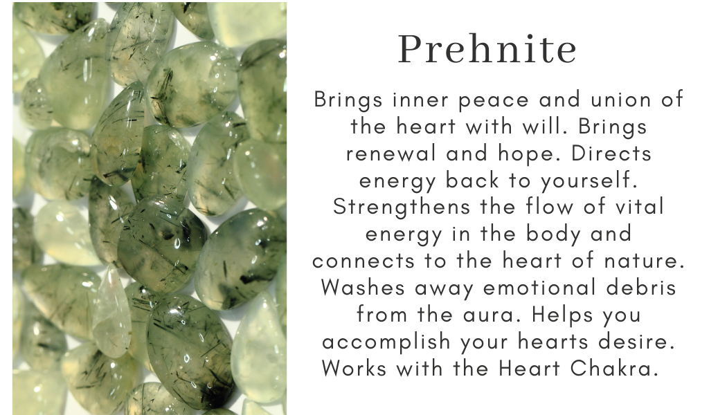 prehnite green epidote Find Your Center Seattle