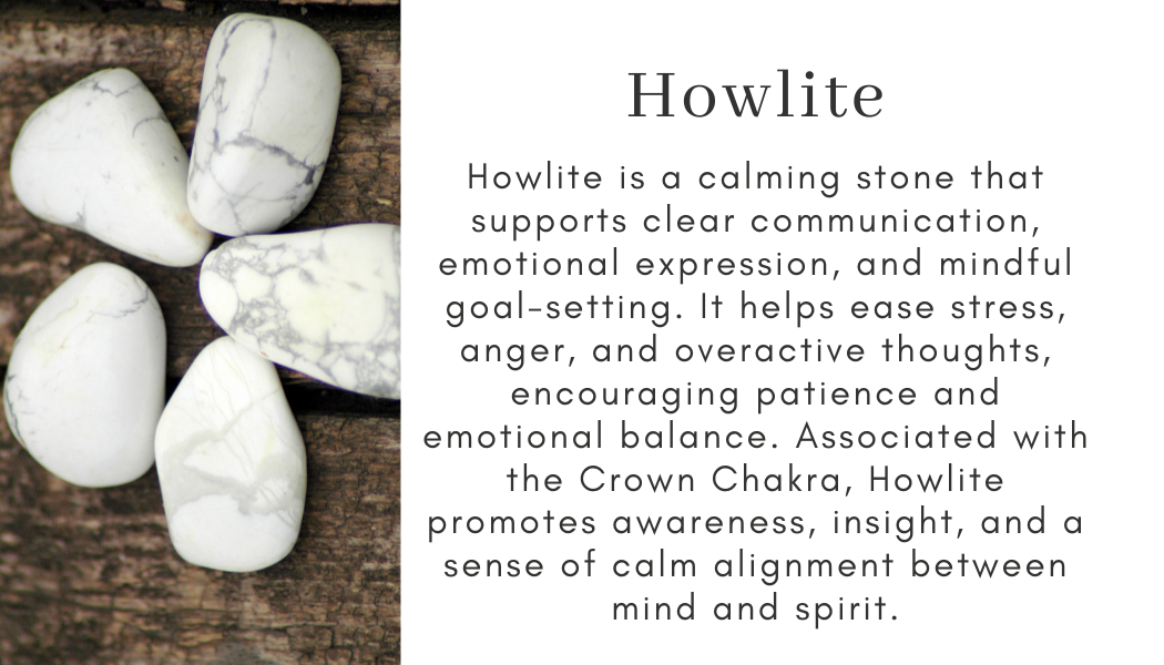 howlite white gray stone Find Your Center Seattle