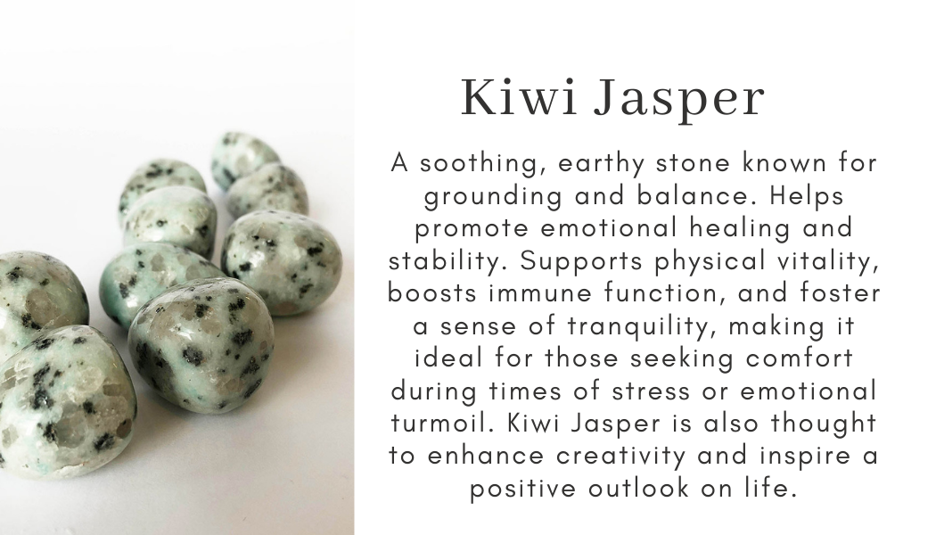 Kiwi Jasper green black Find your center