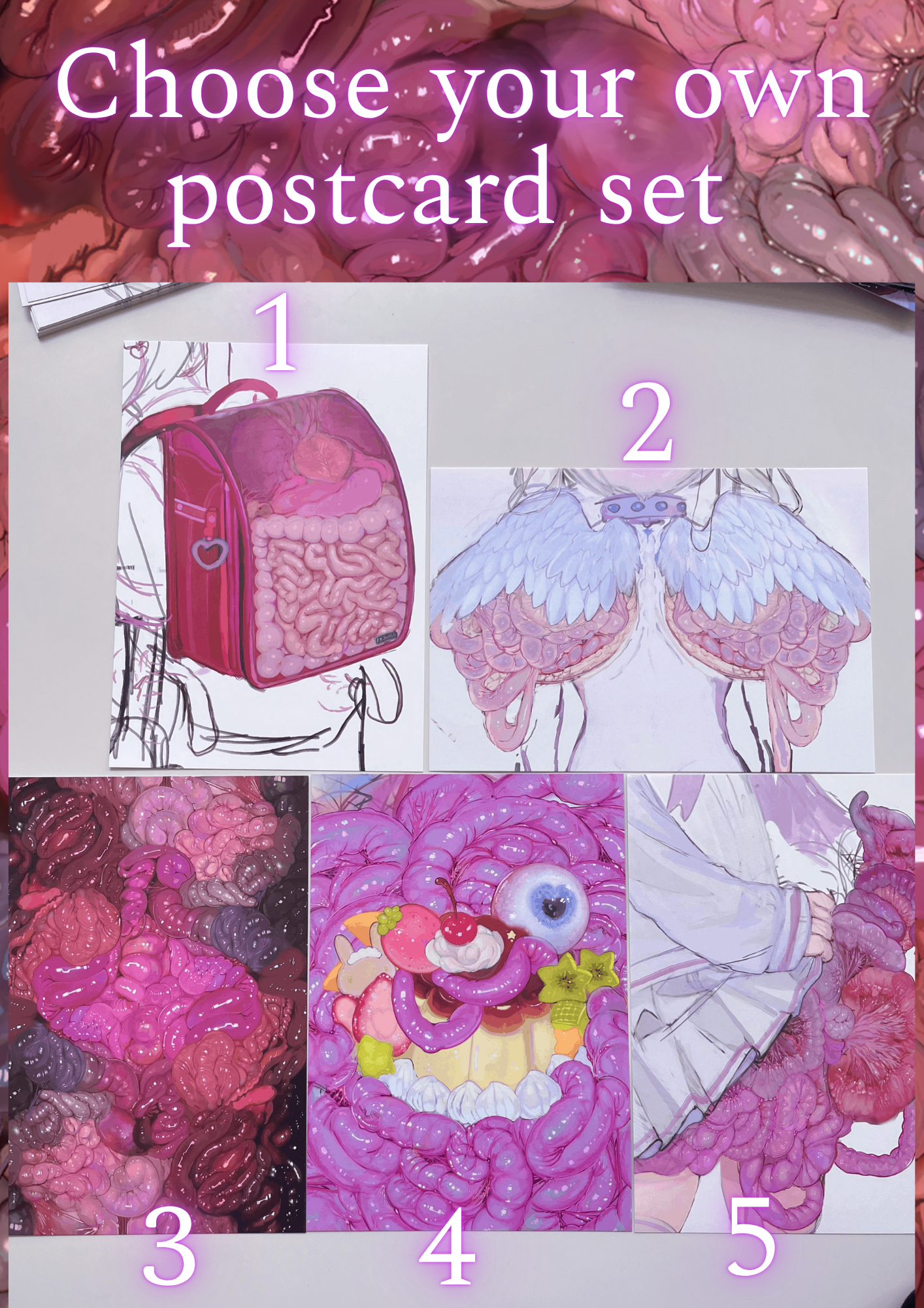 CHOOSE YOUR OWN 3 - POSTCARD SET