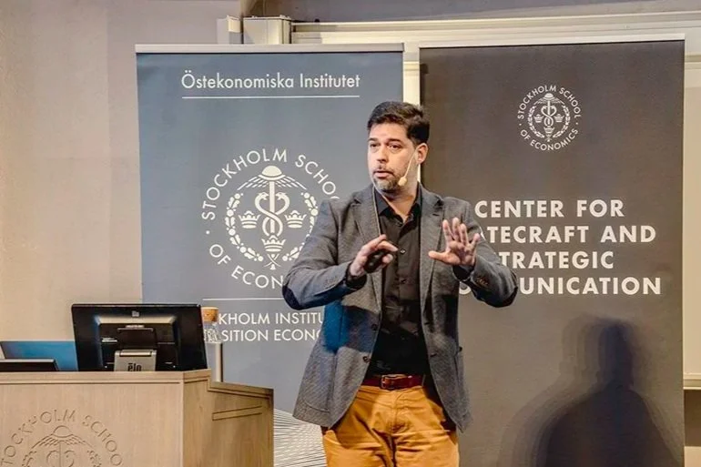 Carlos Diaz Ruiz Presented the Threat of Agentic  Disinformation at the Stockholm School of Economics