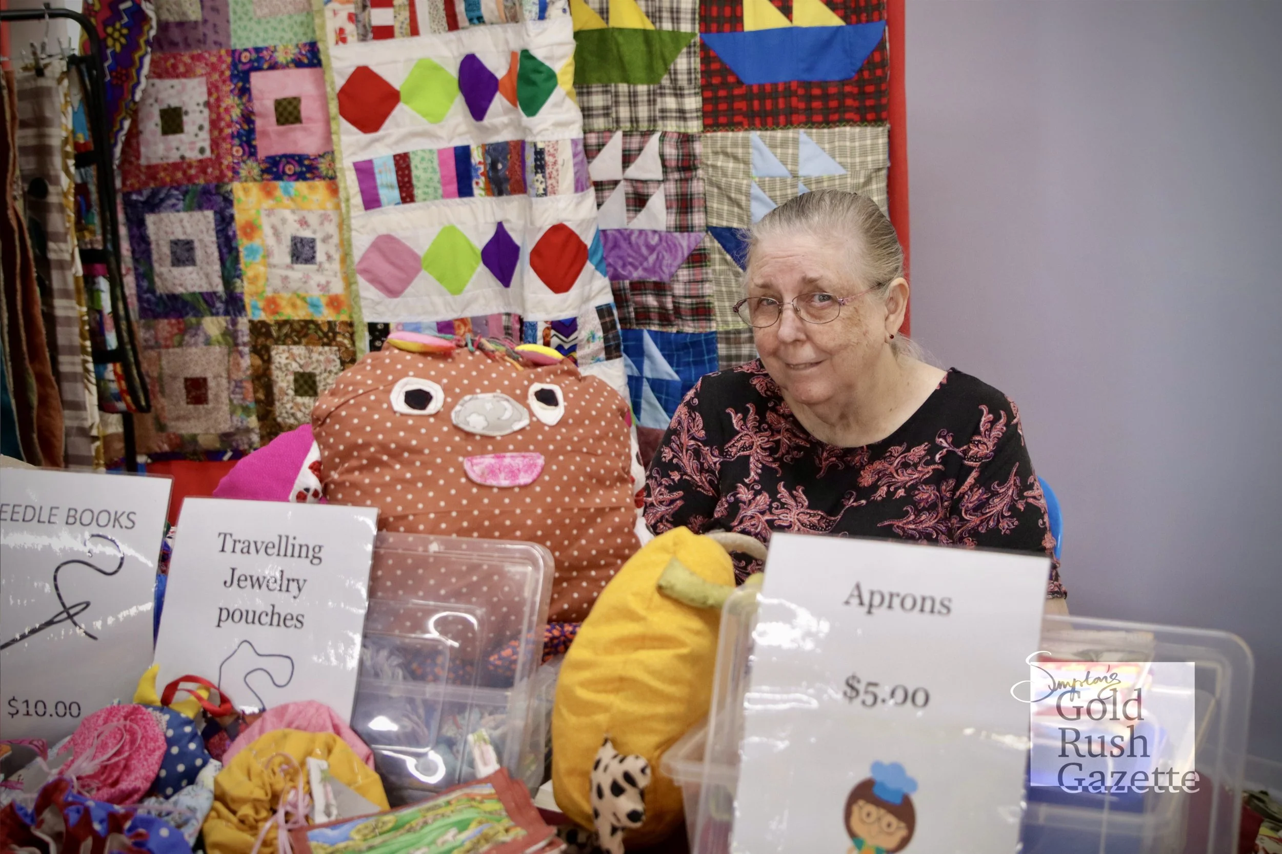Christine De Courcey at the QCWA Markets at the QCWA Hall