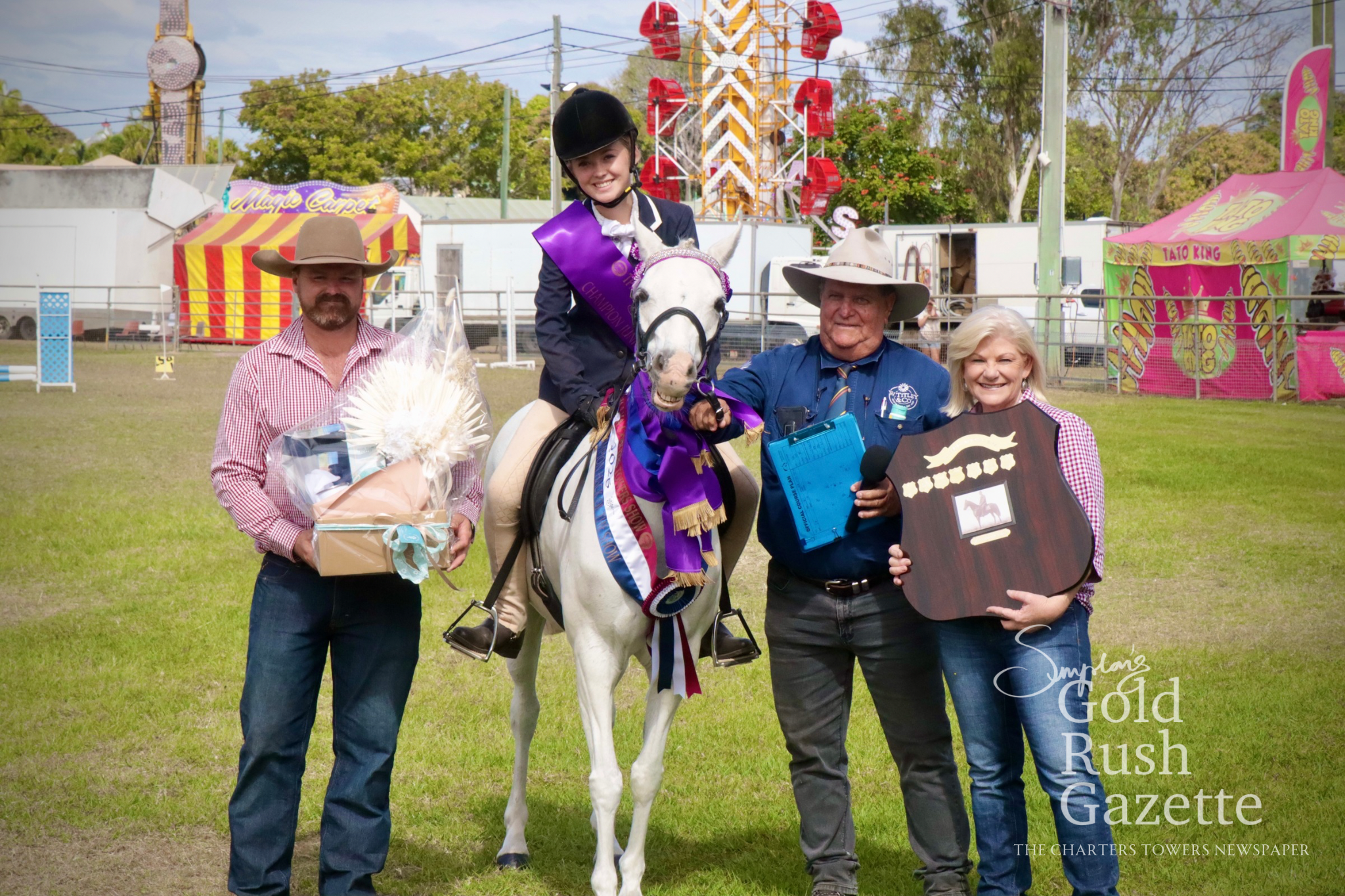 The 2026 Charters Towers Show parade and awards presentation at the Showgrounds
