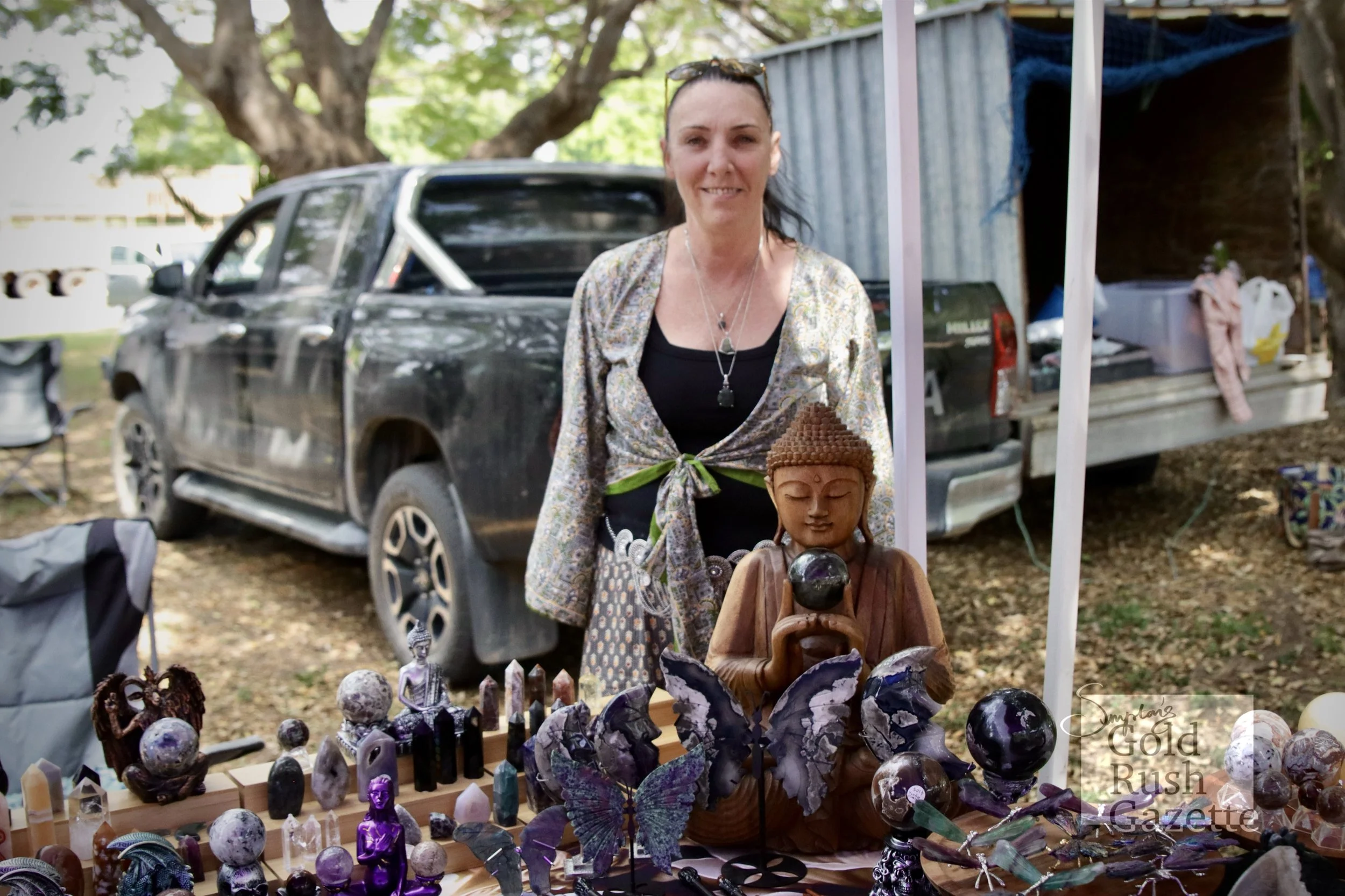 Stallholder 'Dee Moon Jewels' at the September Centenary Park Charity Markets (2024)