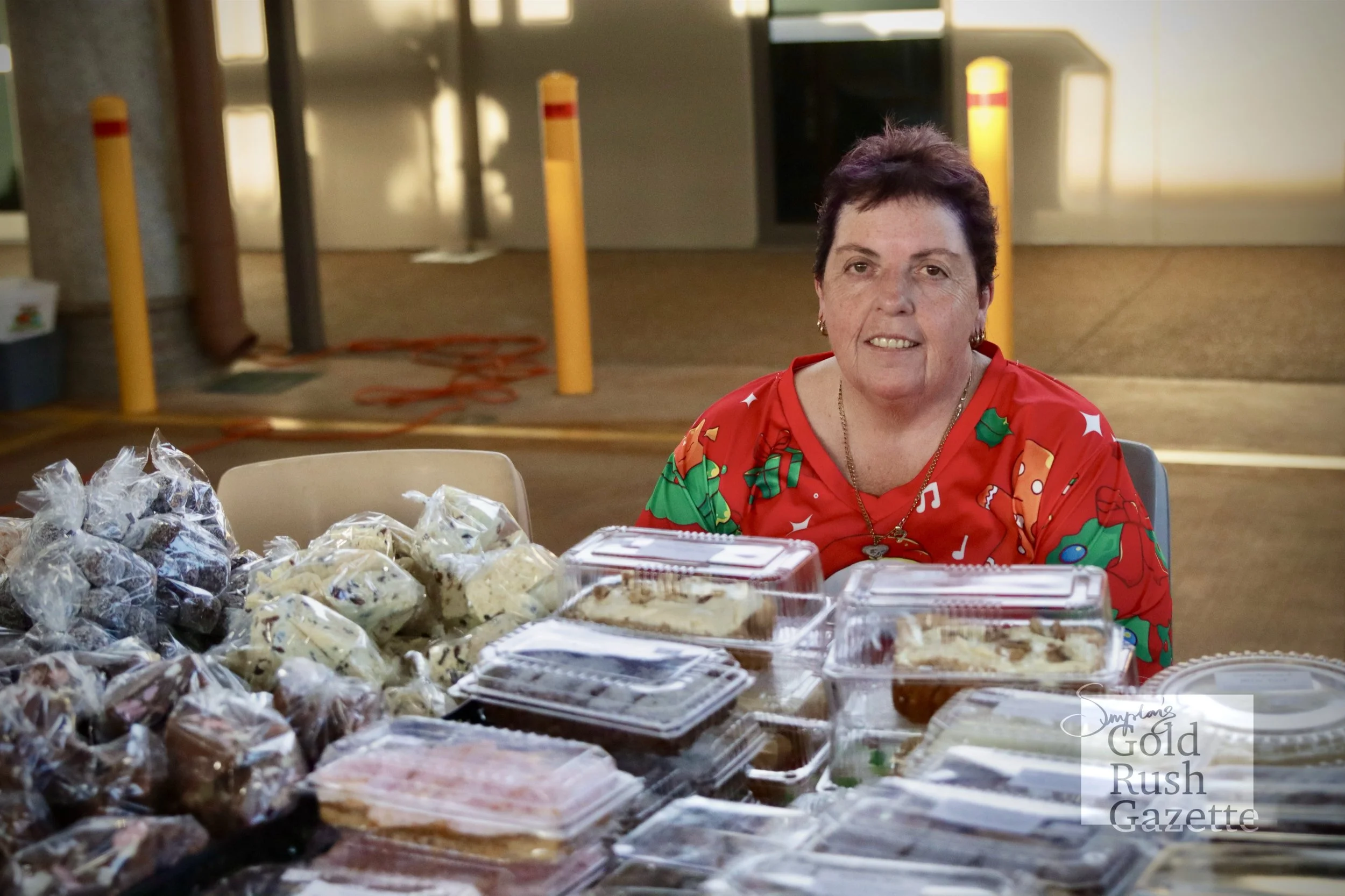 Stalls at the Poppet Head Plaza Rotary Christmas Markets at Goldtower Central (2024)