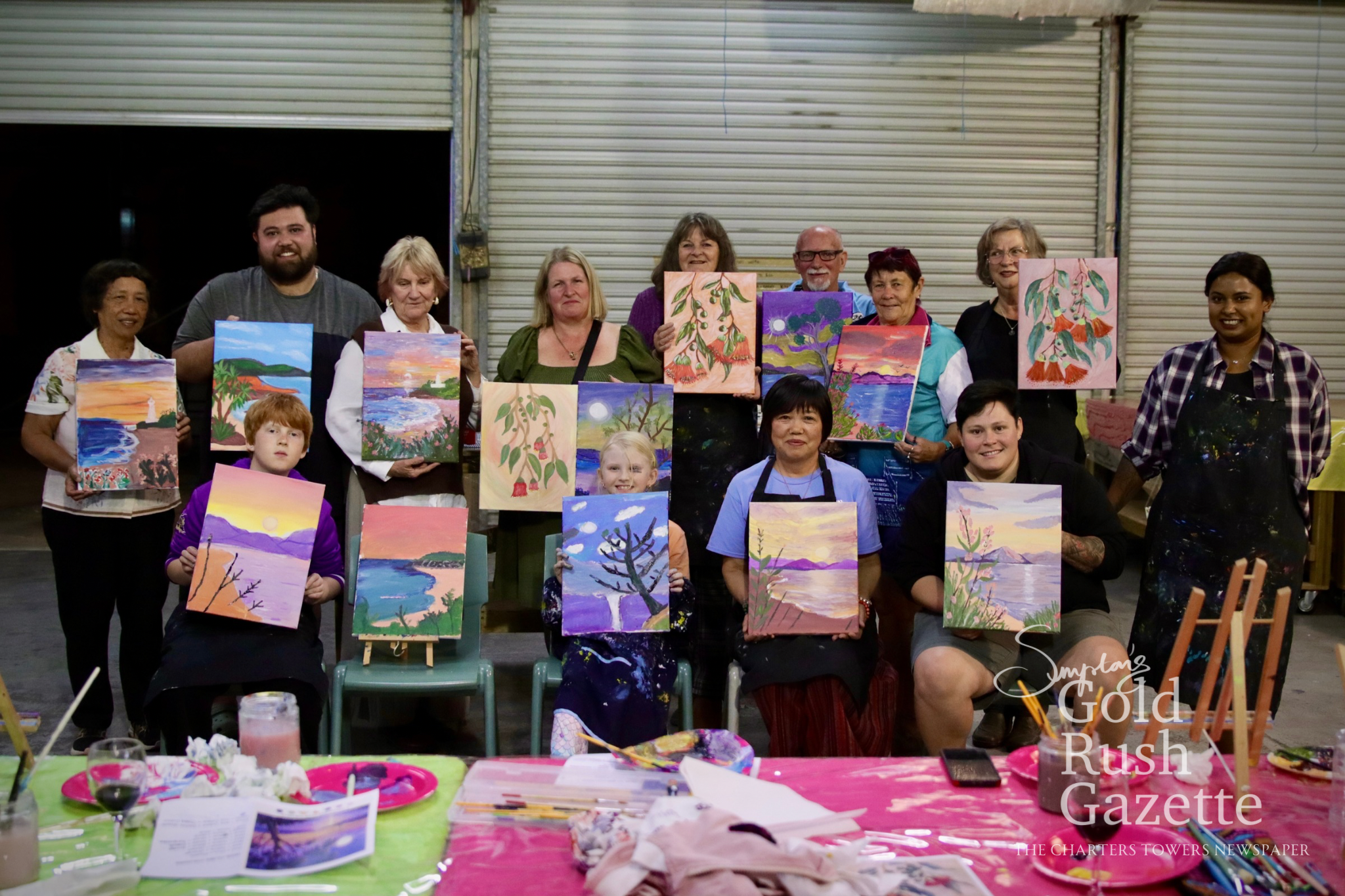 Stephanie.Naomi.Peter’s Paint & Sip session at the Mike Carney Arts Centre (2026)