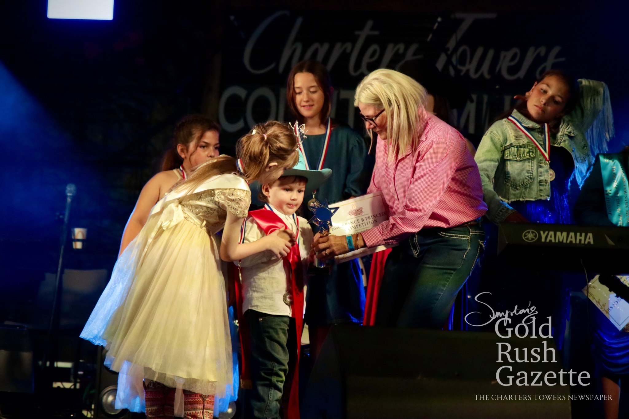 Prince & Princess Competition Charity Fundraising Runner-up Elijah Young at the 2026 Charters Towers Country Music Festival 