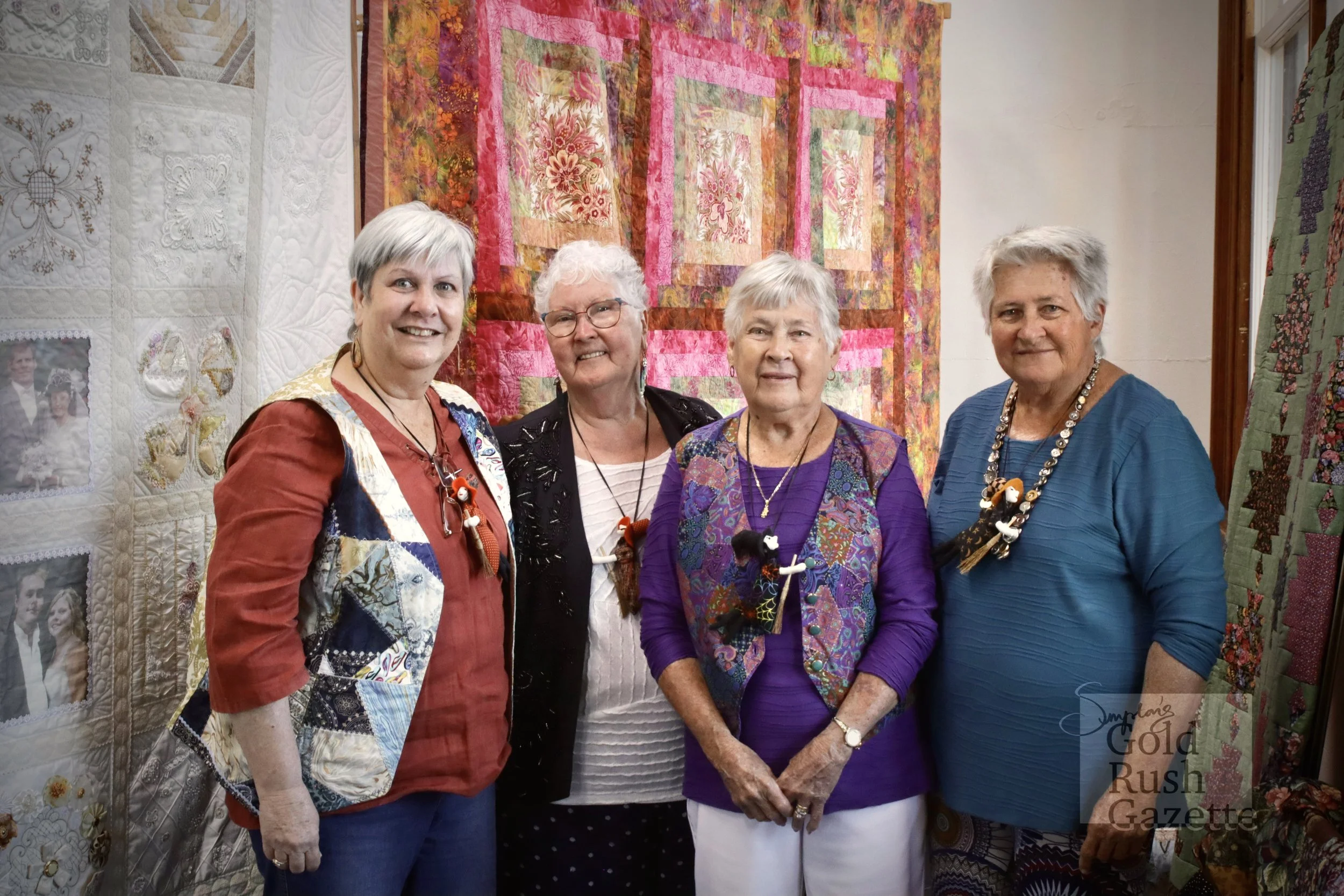 The Quilt and Craft Display by the Social Sewing Sircle at Wherry House on Gill Street (2023)